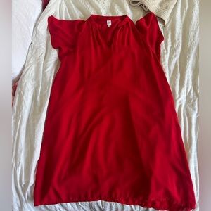 Gap Red shift dress